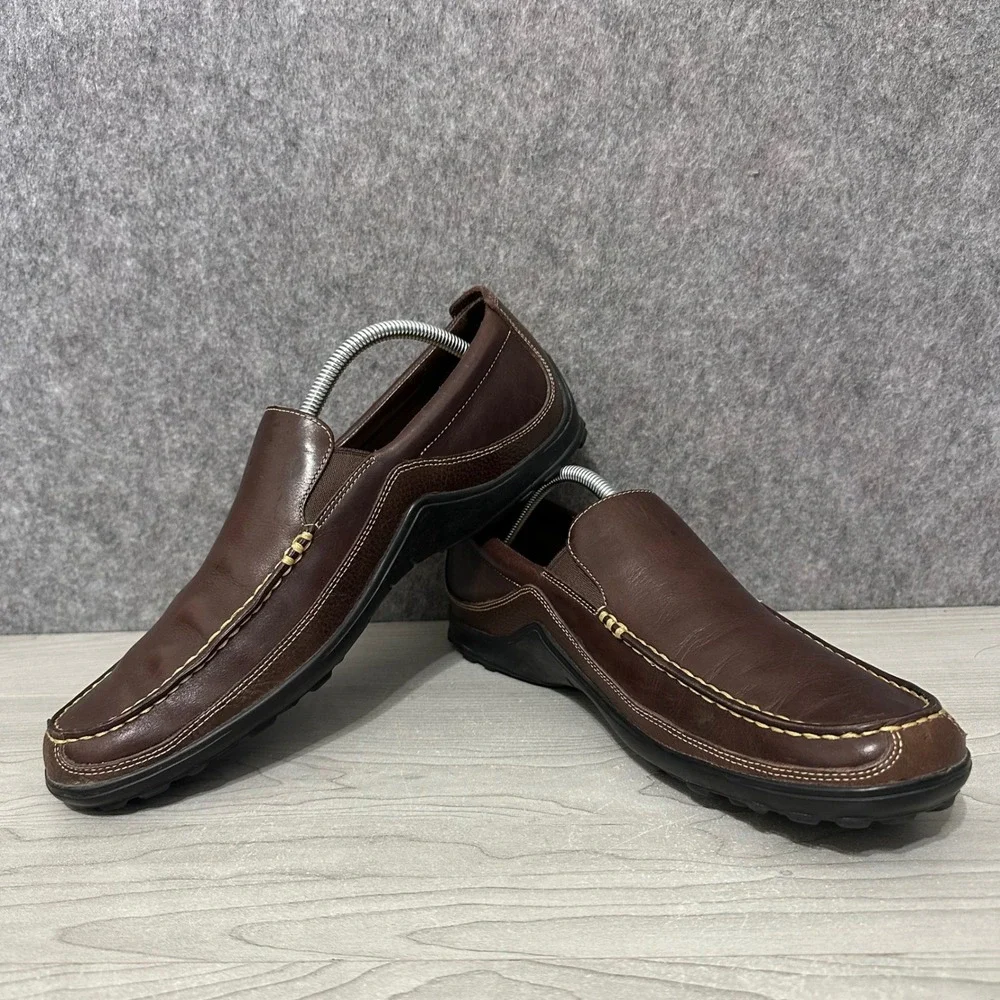 Cole Haan Tucker Venetian Mens 11 Brown‎ Loafers C04059 Leather Slip On Shoes